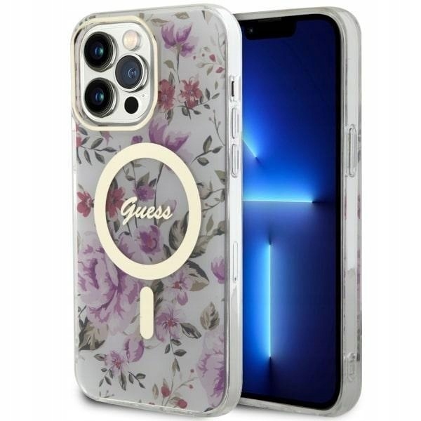 Guess GUHMP14XHCFWST iPhone 14 Pro Max6.7" transparent hardcase Flower