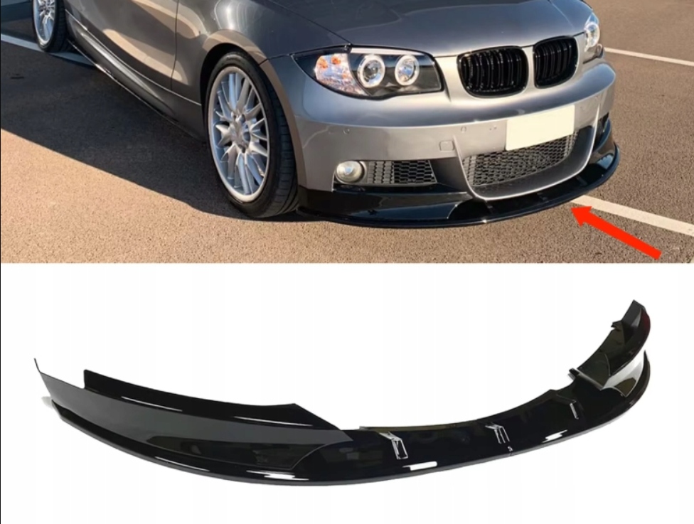 Predná Krytka Nárazníka Pre Bmw E82 E88 2007-2013 M Sport M Balík Čierny