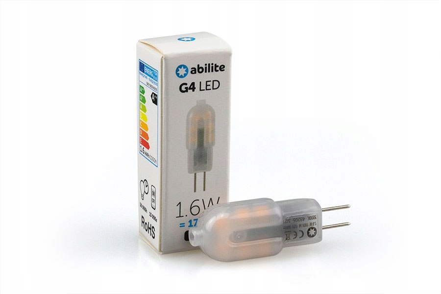 ŻARÓWKA LED ABILITE SZTYFT B.CIEPŁA G4 1,6W 12V 16