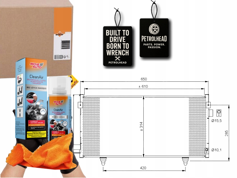 Kondenzátor Klimatizace Subaru Forester Nrf #Petrolhead Pro+ Kit9