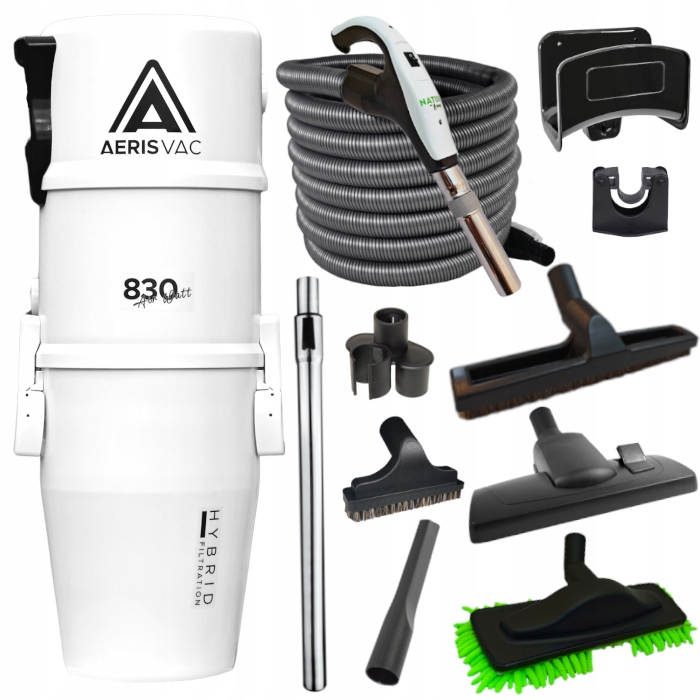 Centrálny Vysávač Aerisvac AV830 Výkonná Centrálna Jednotka Sada Nature