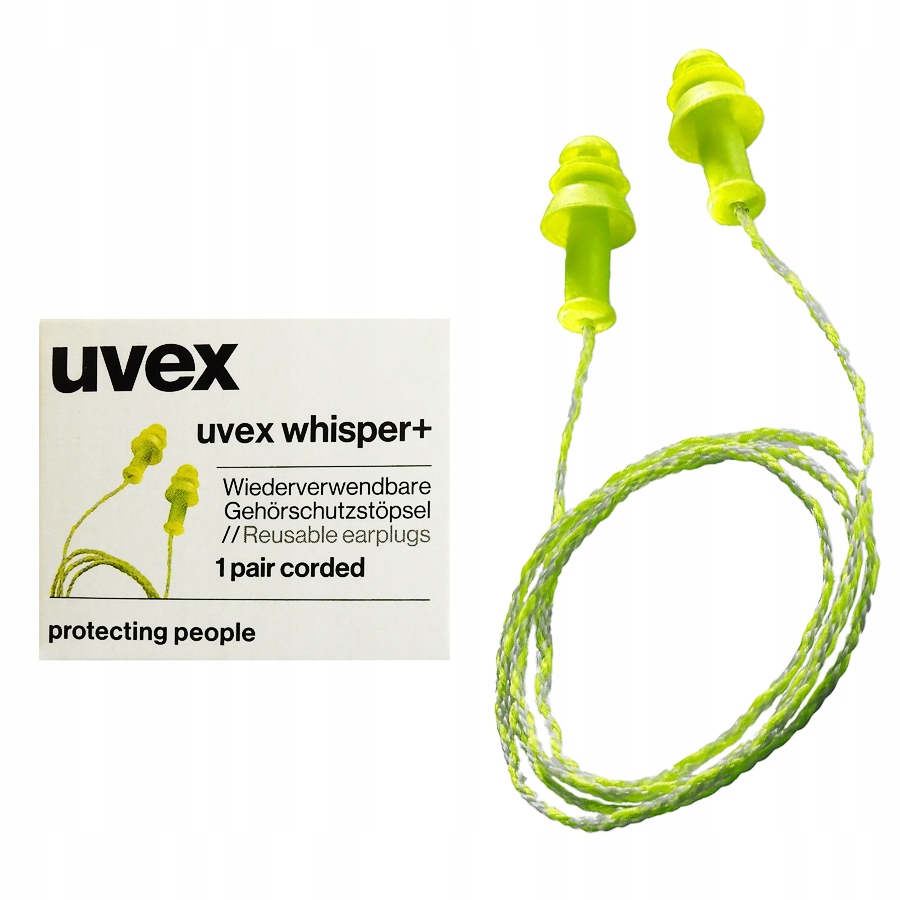 

Zatyczki do uszu uvex whisper+ z żyłką 1 para