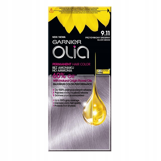 

Garnier Olia farba 9.11 Przydymiony Srebrny
