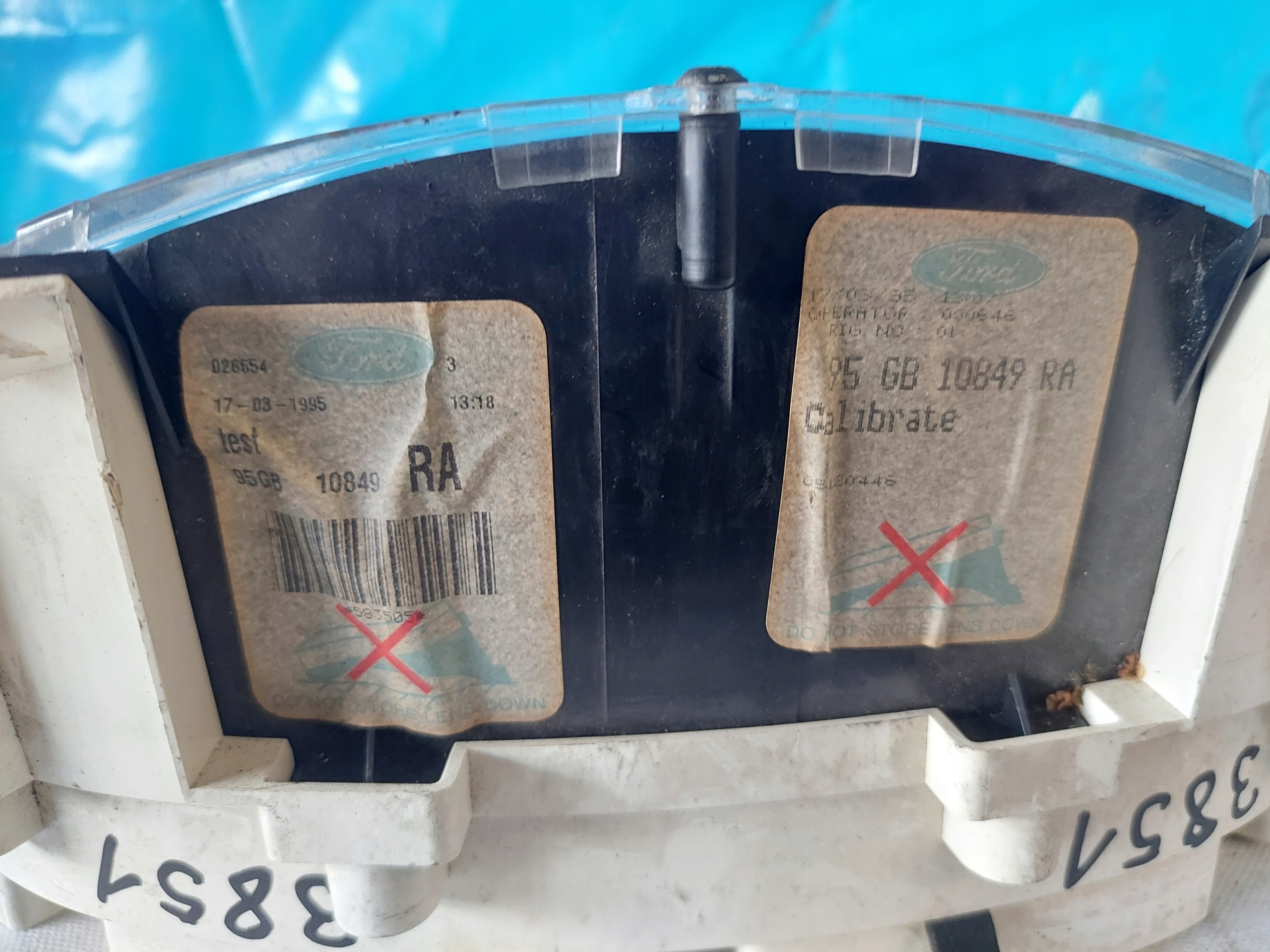 dials clock SCORPIO II 2.0 B 95GB10849RA
