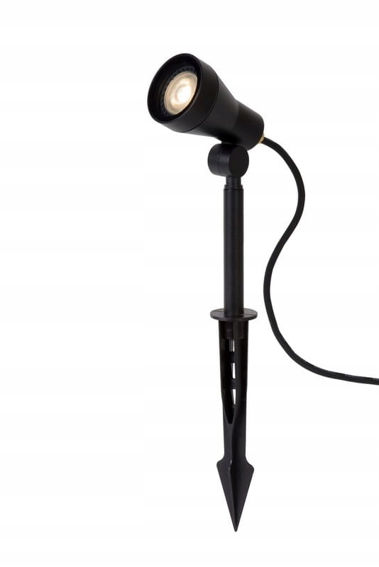 Vonkajšia záhradná lampa Led reflektor zatĺkací čierny 3000K IP54 Lucide