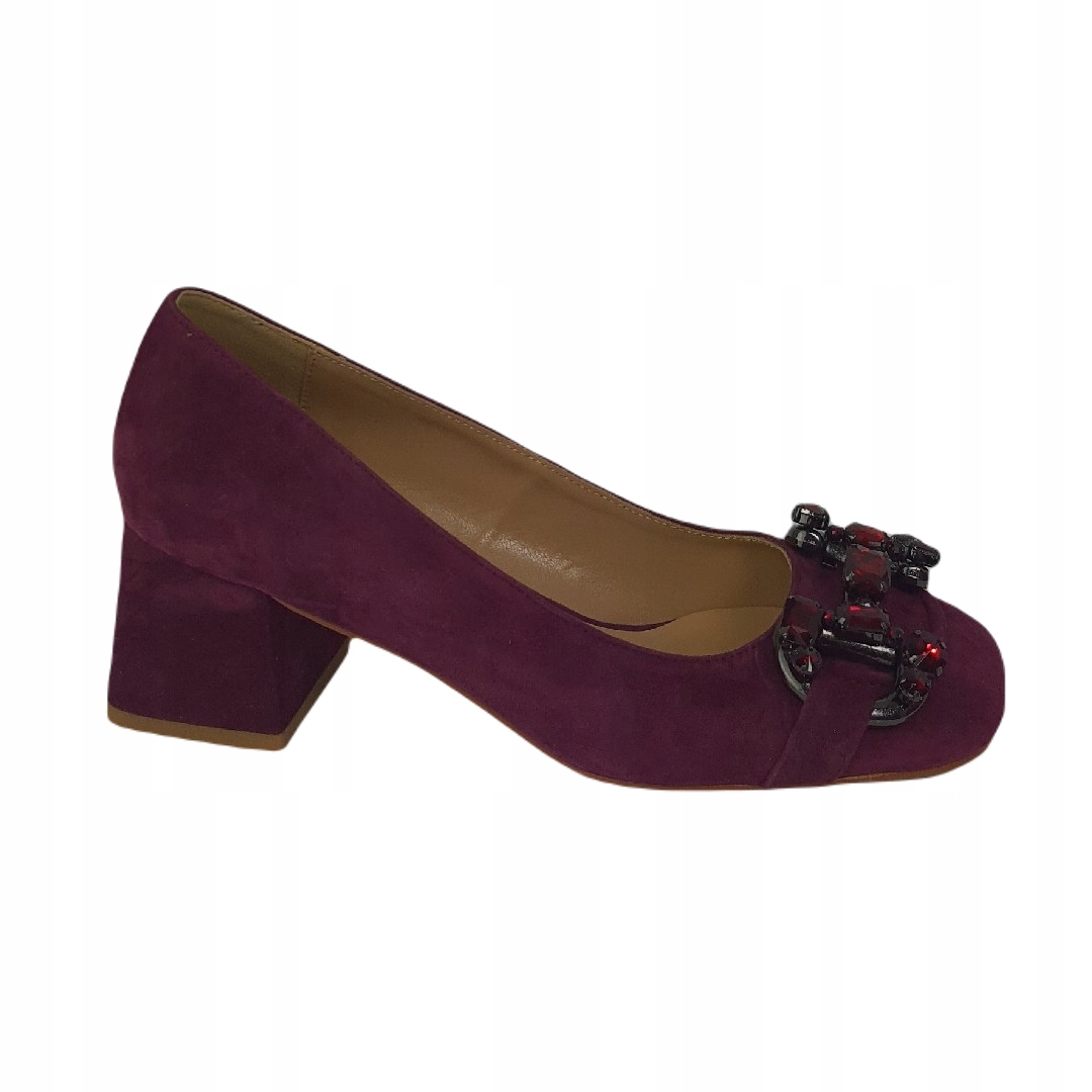 Dámské lodičky Alma En Pena I23213 Suede Vine Velikost 36, Bordó (vínová)