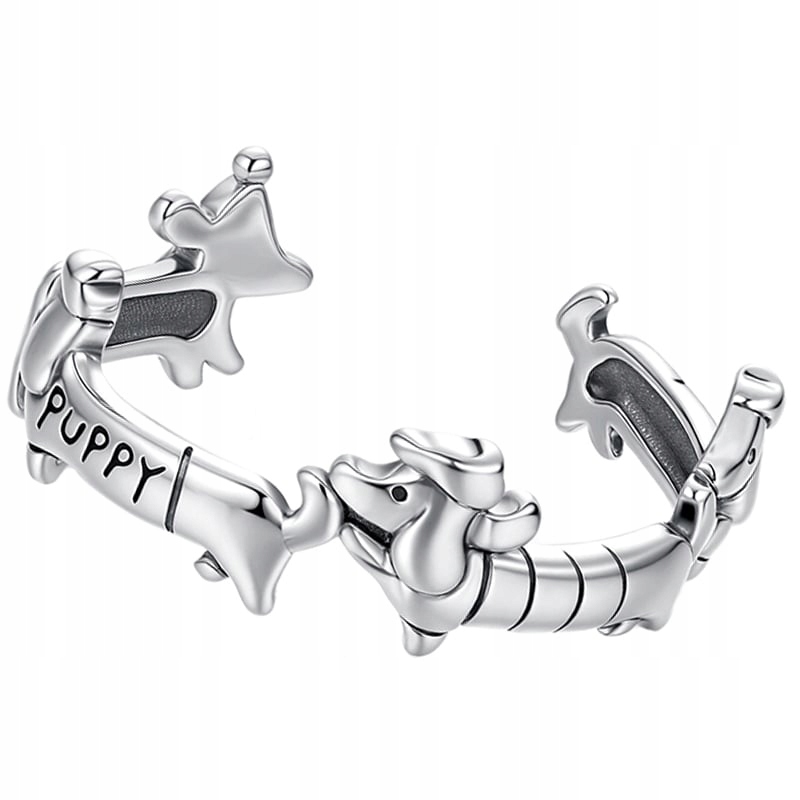 Prstýnek Prstýnek Nastavitelný Pejsci Stříbro 925 Trusky