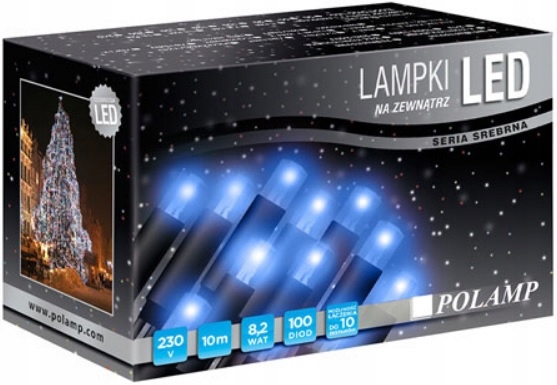 

Lampki Choinkowe Led Niebieskie Zewnętrzne 10 m