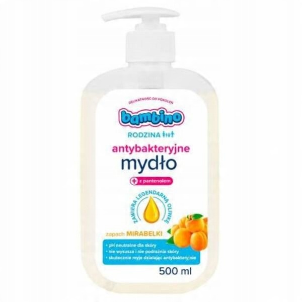 Levně Bambino Rodina Tekuté mýdlo s panthenolem Mirabelka 500ml