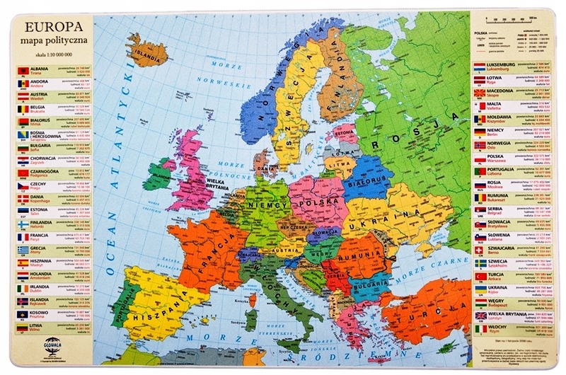 

Podkładka na biurko mapa Europy ***