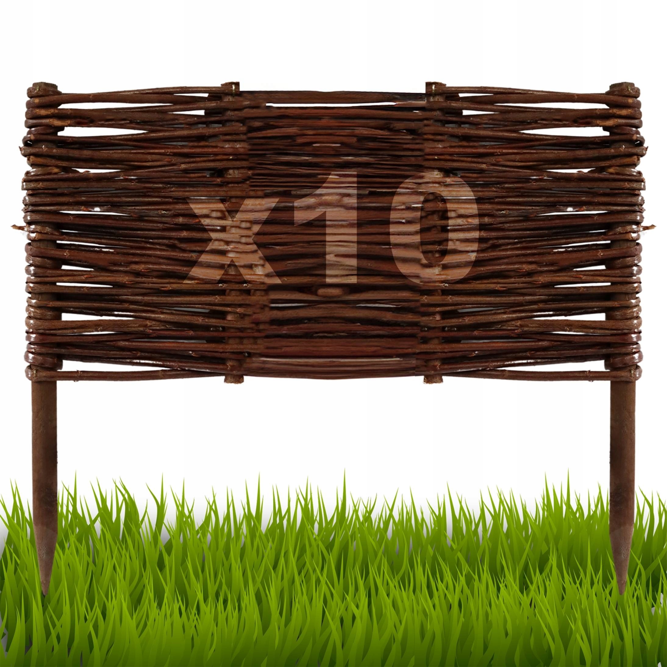 10 kusů Palisáda, plot trávníkový lem 30/40 cm Výrobce