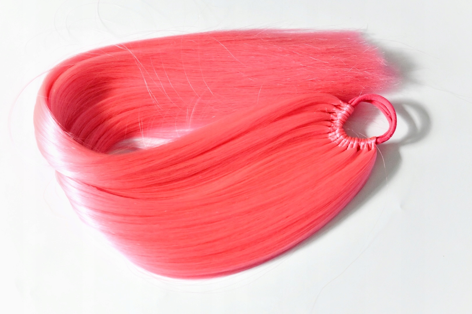 Culík na gumičce, prodloužení culíku růžový M 80g