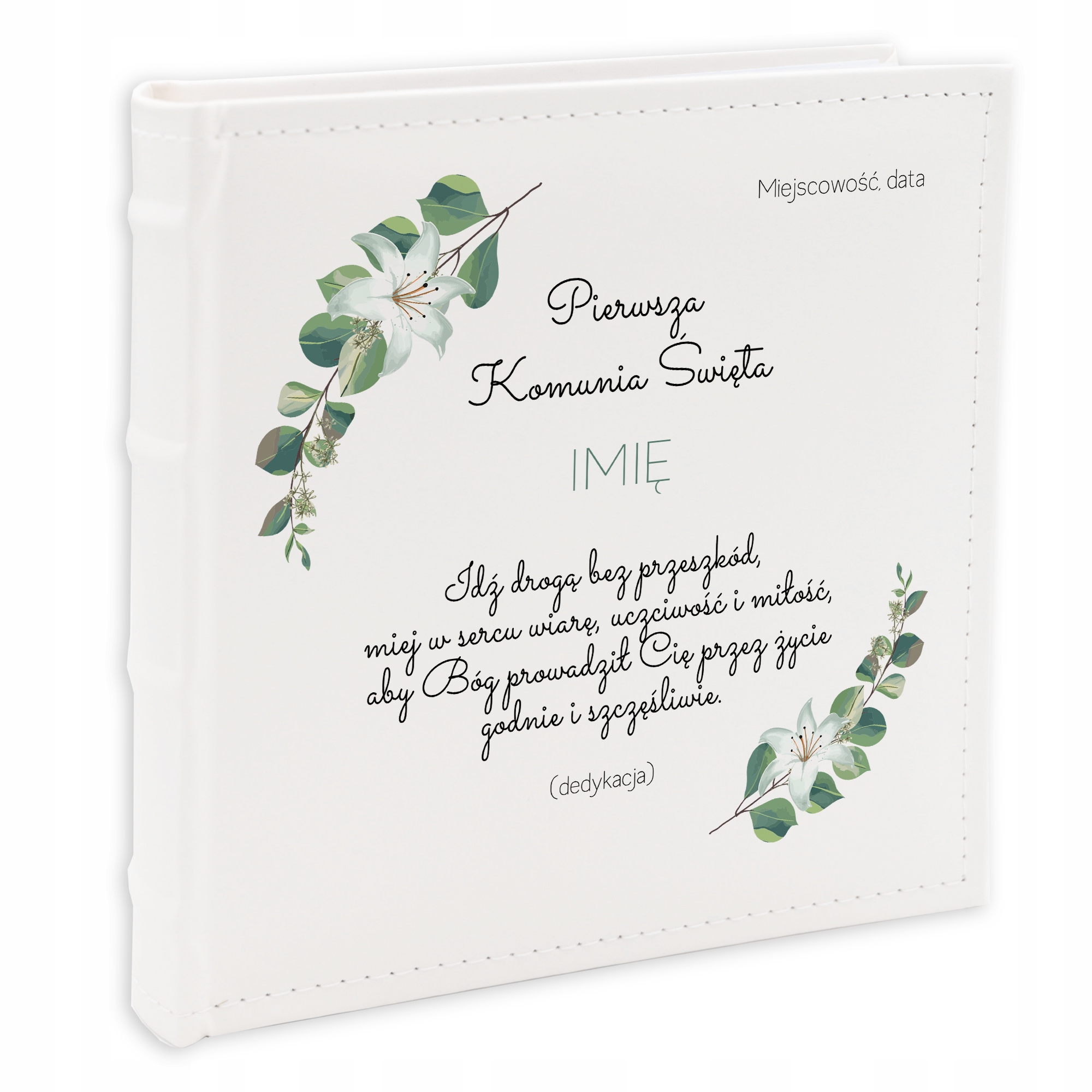 Album na fotografie 10x15 cm Památka svatého přijímání Dedikace Vlastní obálka