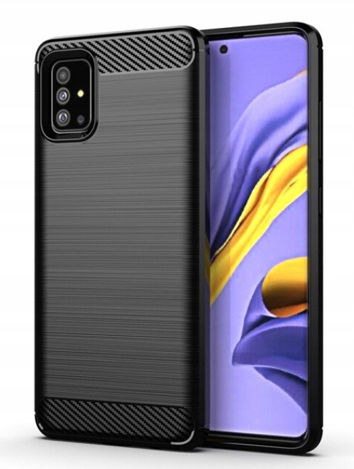 

Pancerne Etui Karbon + Szkło do Samsung Galaxy A51