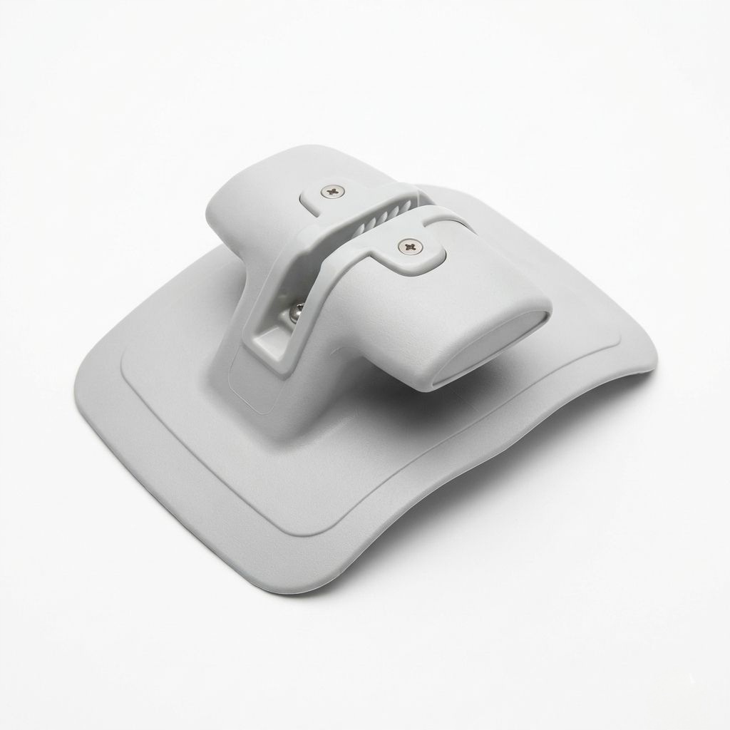 Knaga Kotwiczna zaciskowa na linę z blokadą /Uchwyt do Pontonu Pvc Szara