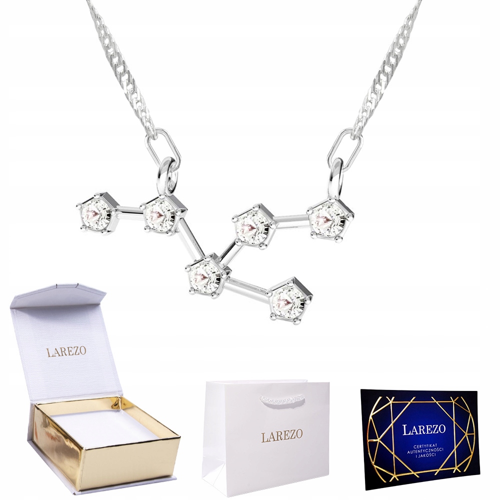 Stříbrný Náhrdelník Řetízek 925 se Znamením Zvěrokruhu Býk Zodiak Taurus Stříbro