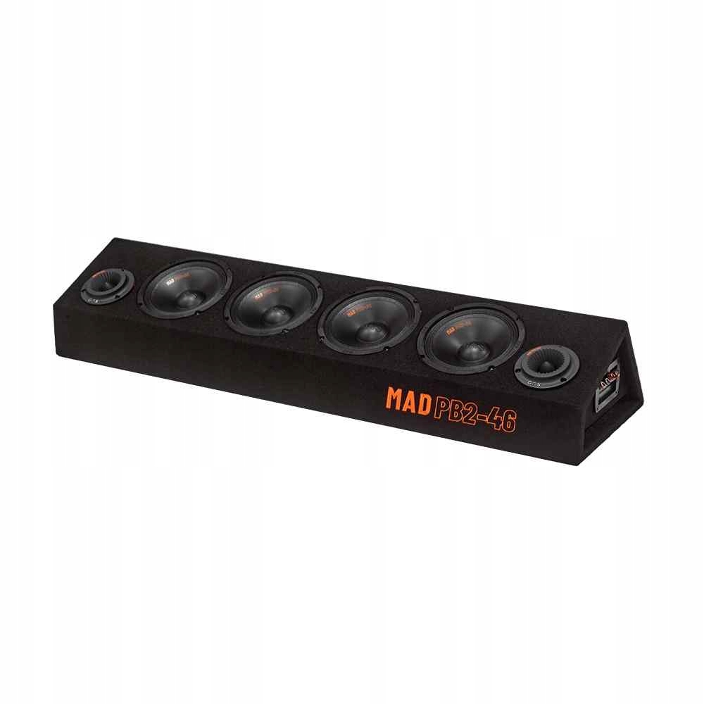 Gas Mad PB2-46 Skrzynia basowa Spl 4x6,5” 500W Rms panel audio 2+2 Ohm