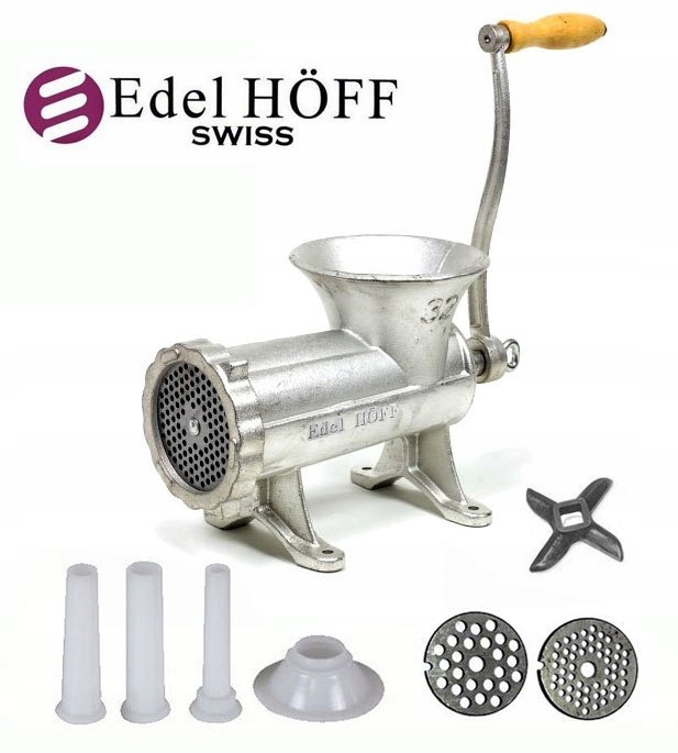 MASZYNKA ŻELIWNA DO MIELENIA MIĘSA #32 ZL-5204 / 7 Marka Edel  Hoff