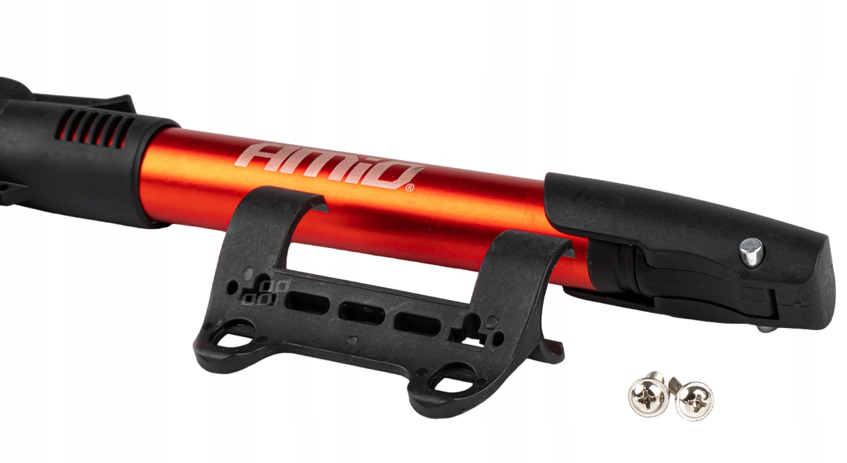 RĘCZNA POMPKA ROWEROWA SAMOCHODOWA Z UCHWYTEM NA RAMĘ ROWERU ALU Model Dwuzaworowa