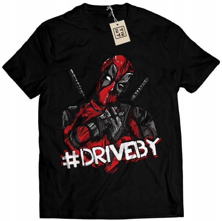 

Koszulka Męska Z Nadrukiem Deadpool Prezent M