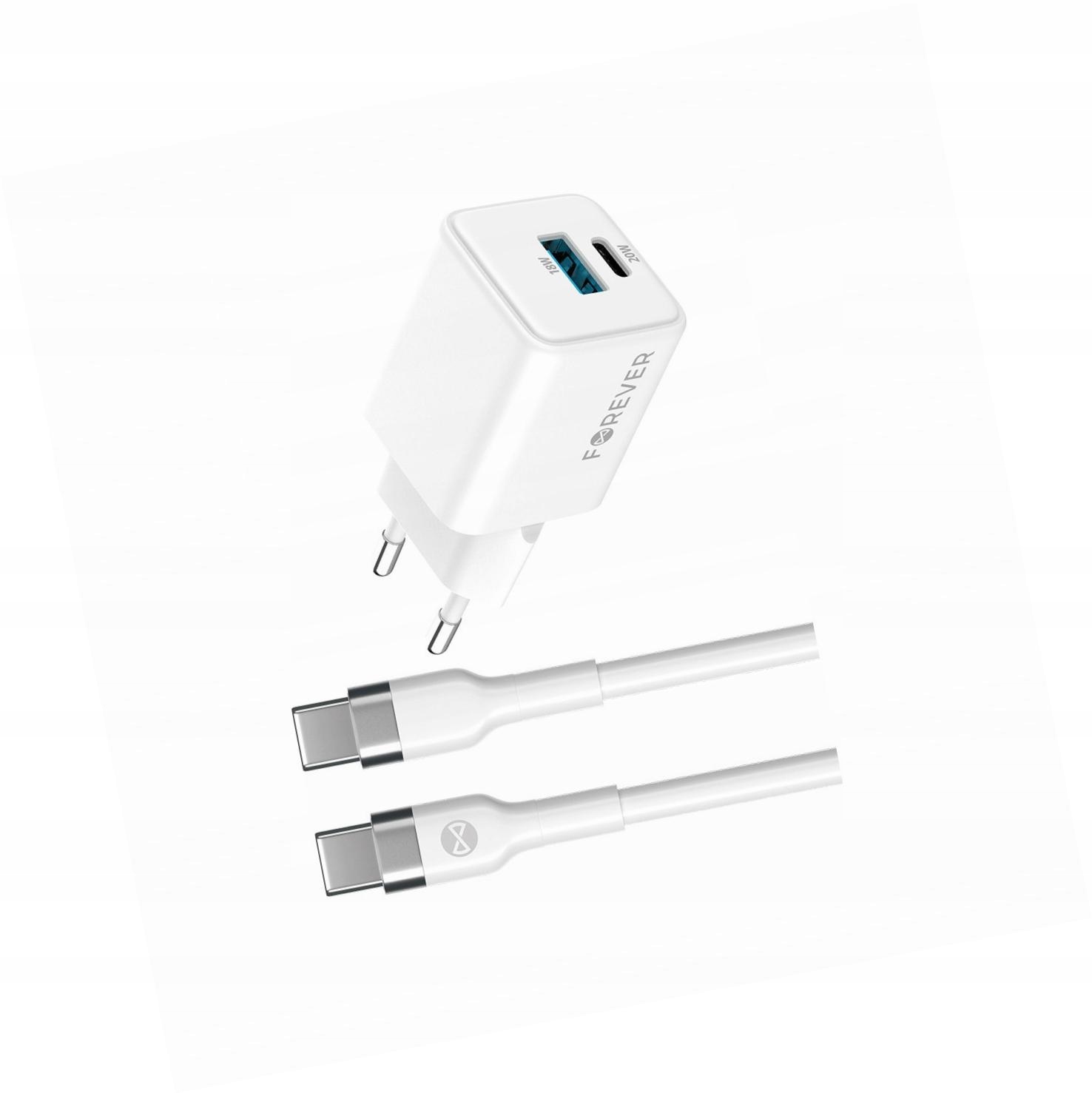 Szybka ładowarka GaN 20W Usb i Usb-c z kablem do Huawei Honor 5 Lite