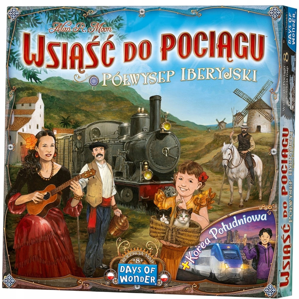 Wsiąść do Pociągu: Kolekcja Map 8 Półwysep Iberyjski i Korea Południowa