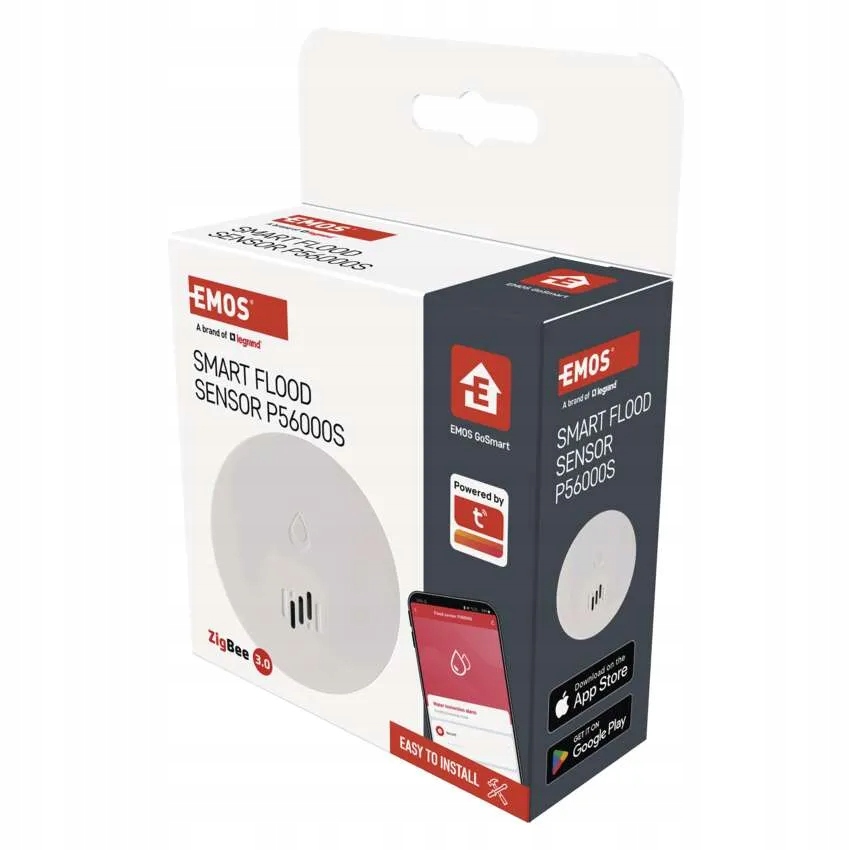 P56000S GoSmart Detektor zaplavení – úniku vody z Wi-Fi ZigBee Emos