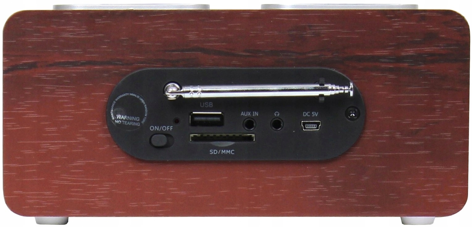 RADIO KUCHENNE BLAUPUNKT RADIOODTWARZACZ PRZENOŚNY RETRO FM USB/SD AUX Kolor brązowy