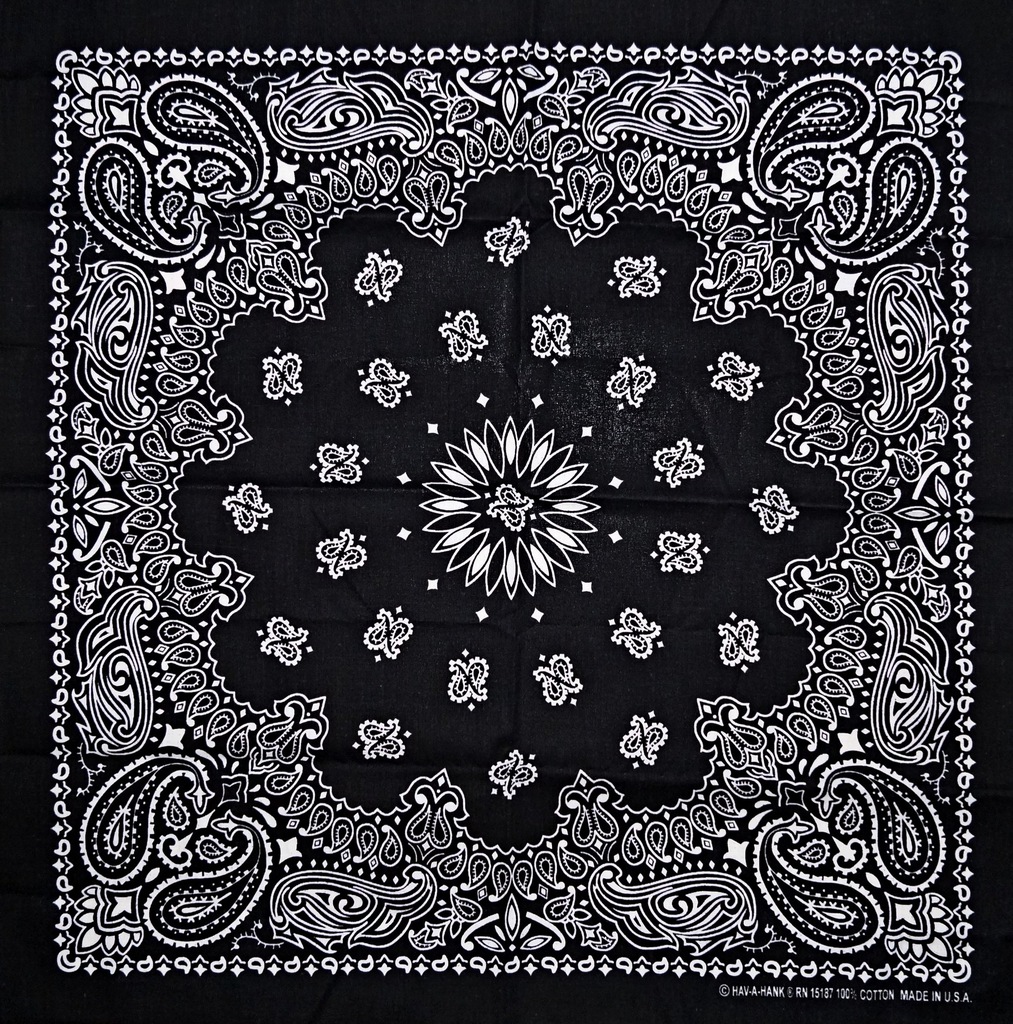 

Chusta motocyklowa harley Bandana made Usa czarna