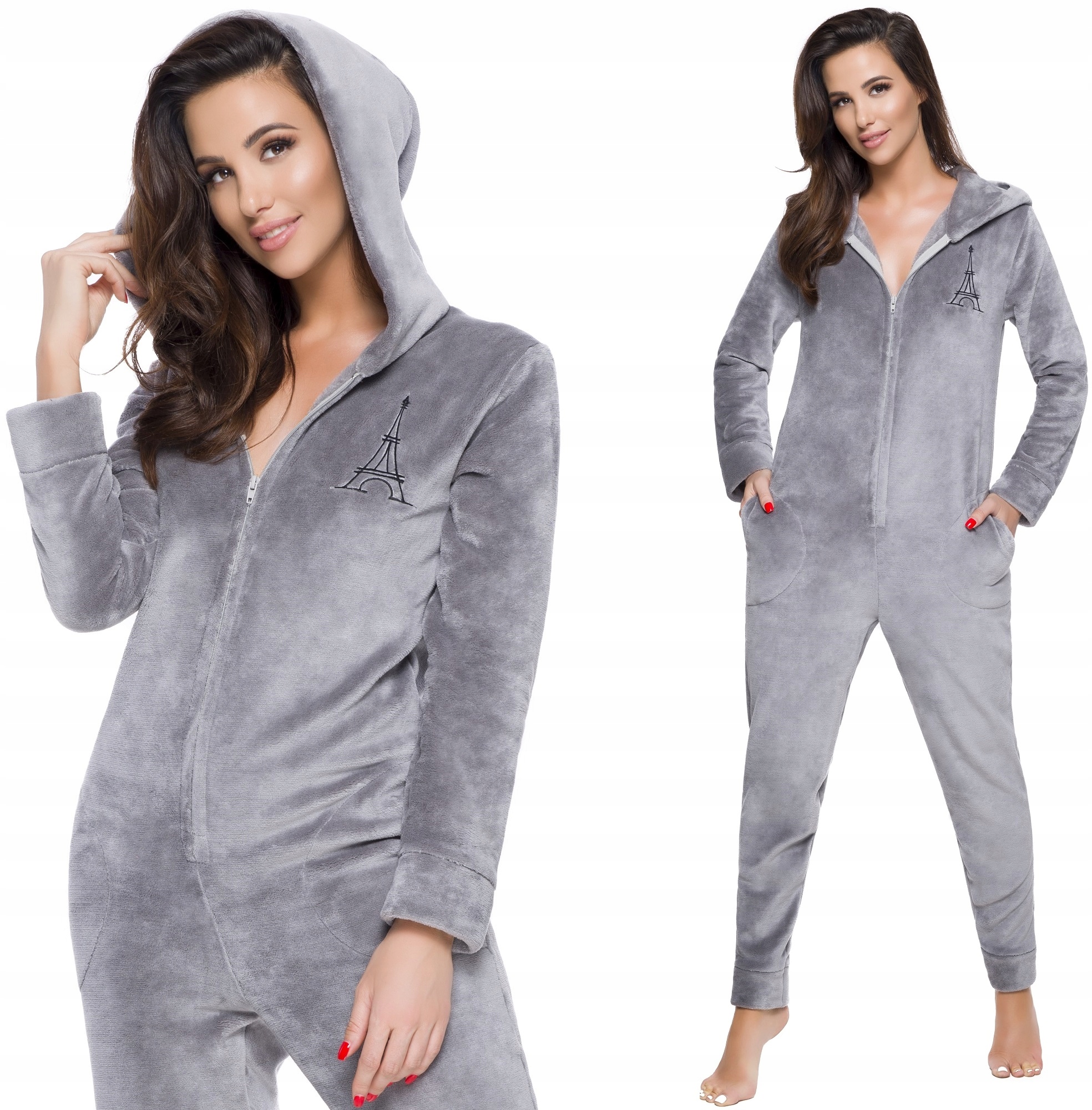 

Piżama Damski Kombinezon Kaptur Onesie Pajac M