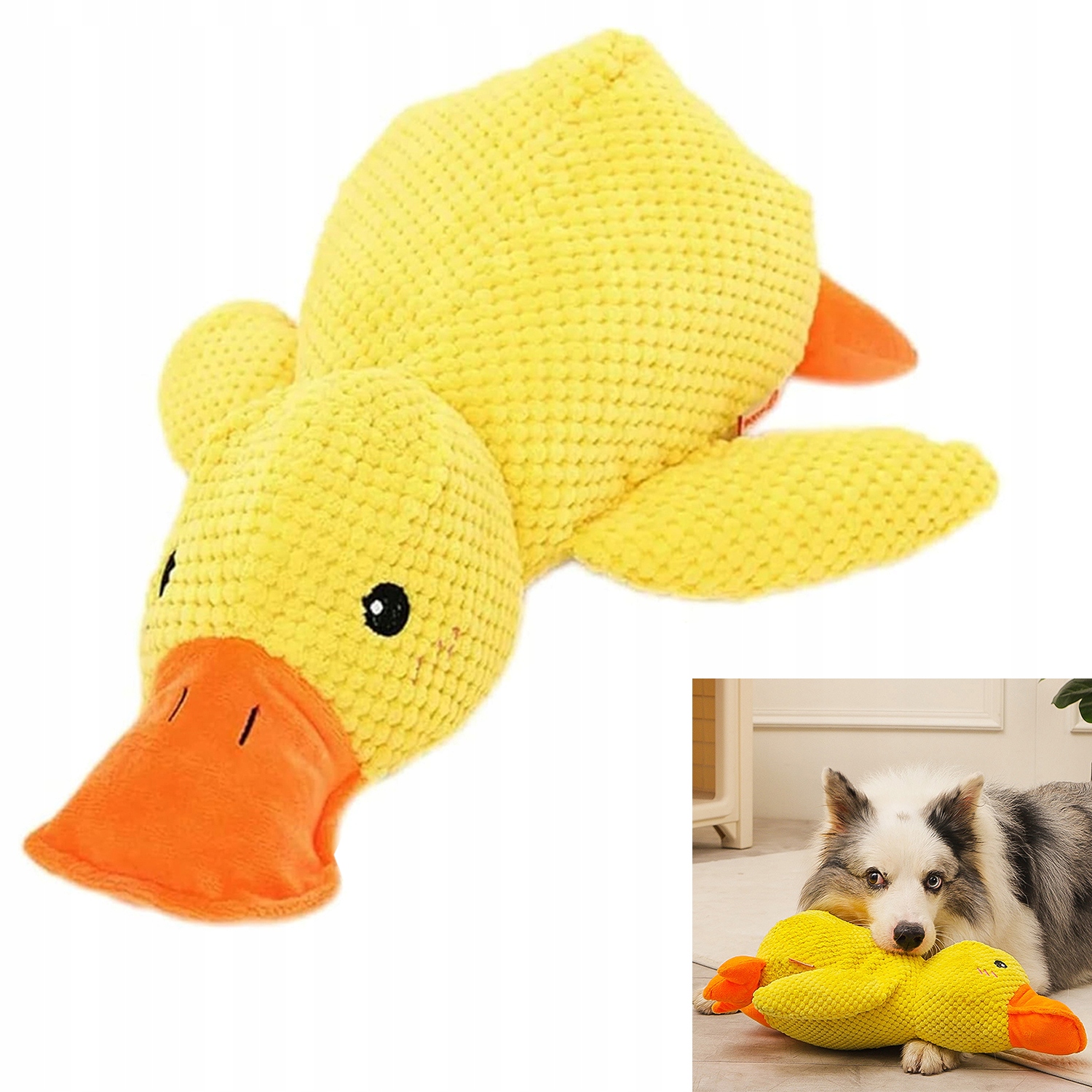 Levně Velká Hračka Pro Psy XXXL Interaktivní Kachna Mazlíček Píská