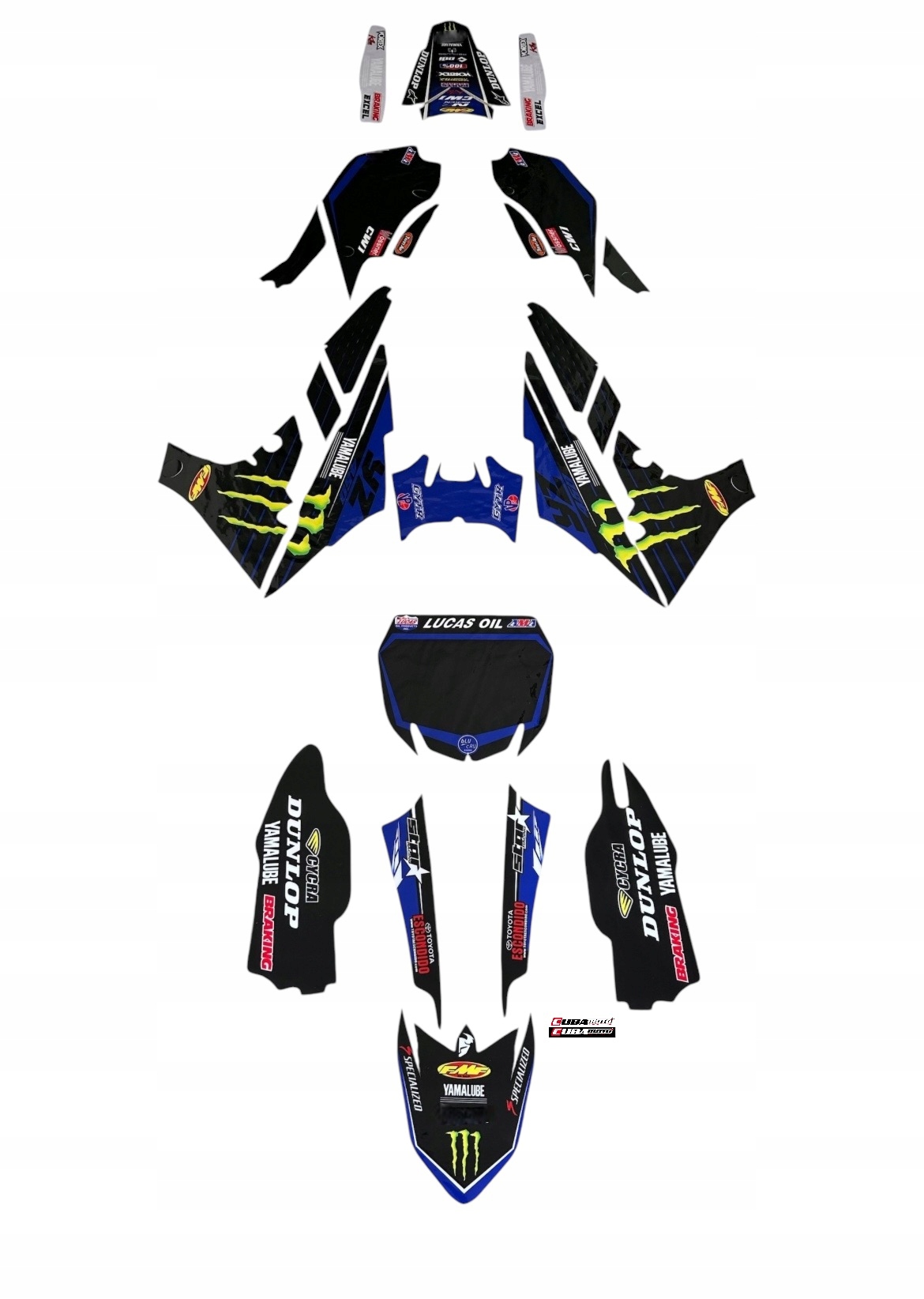 Yamaha Yzf Yz-f 450 18-22 hrubá dyha komplet Cubamoto