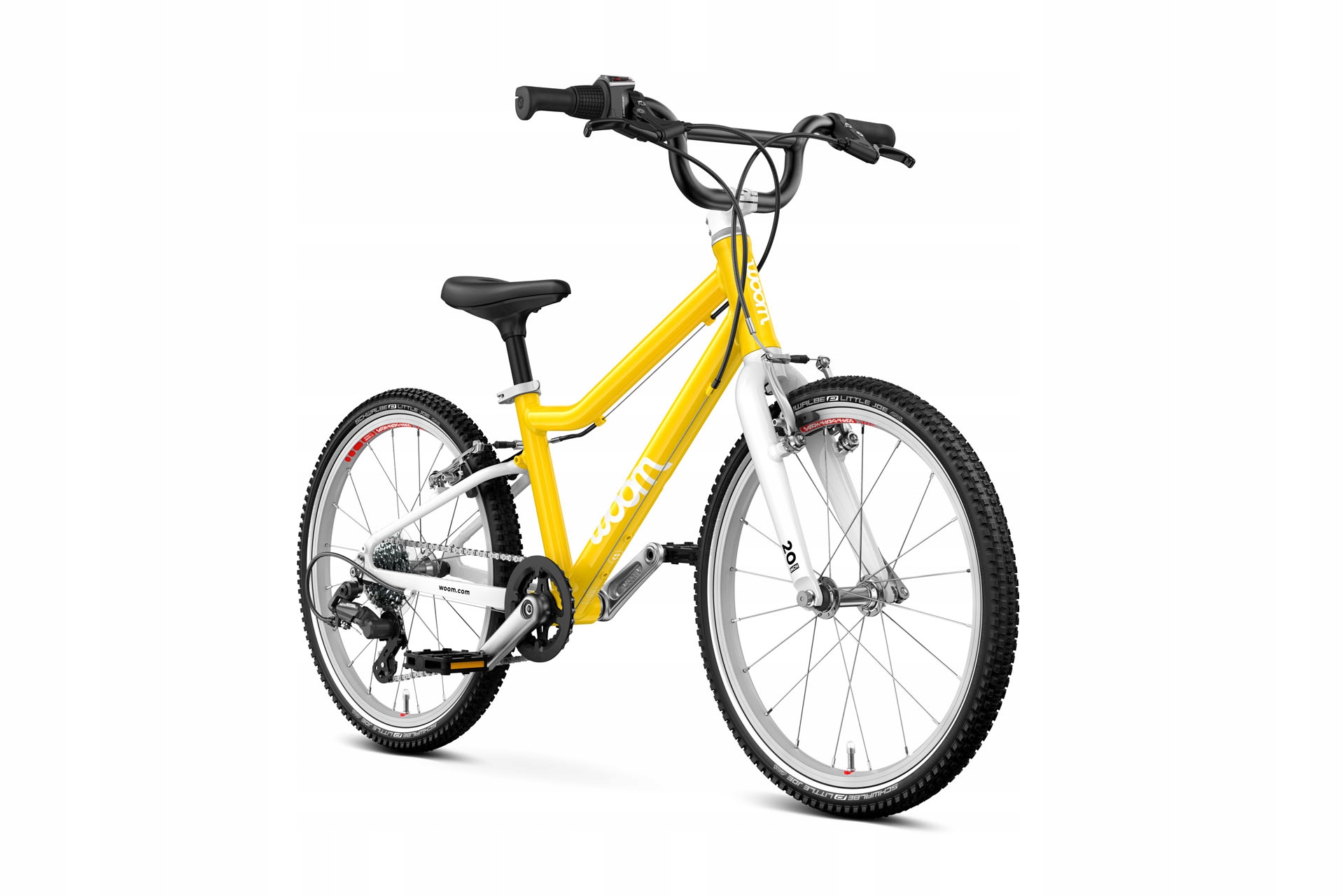 Lekki Rower dla dziecka Woom Go 4 Vibrant Yellow/Żółty 20" Nev