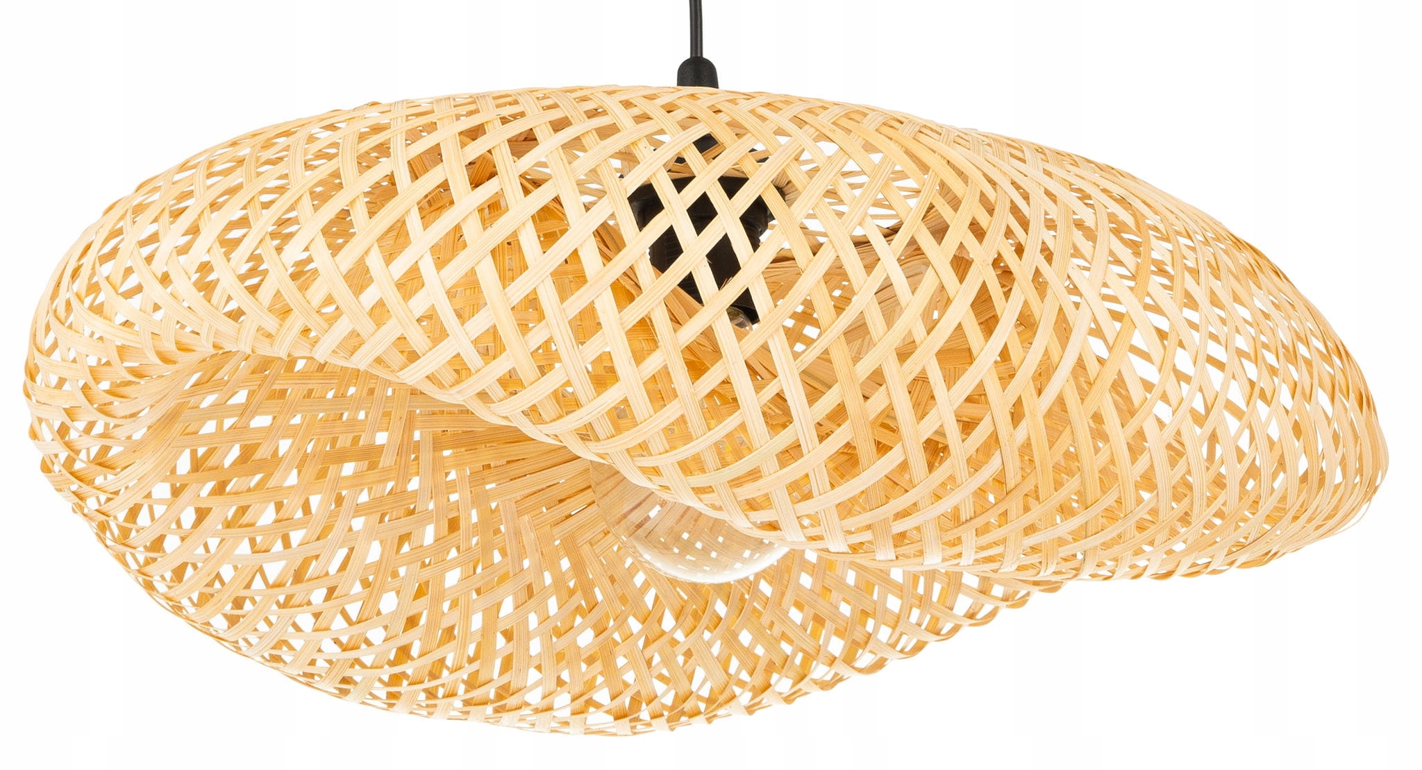 Lampa wisząca Boho bambusowa duża Nusa 80 cm