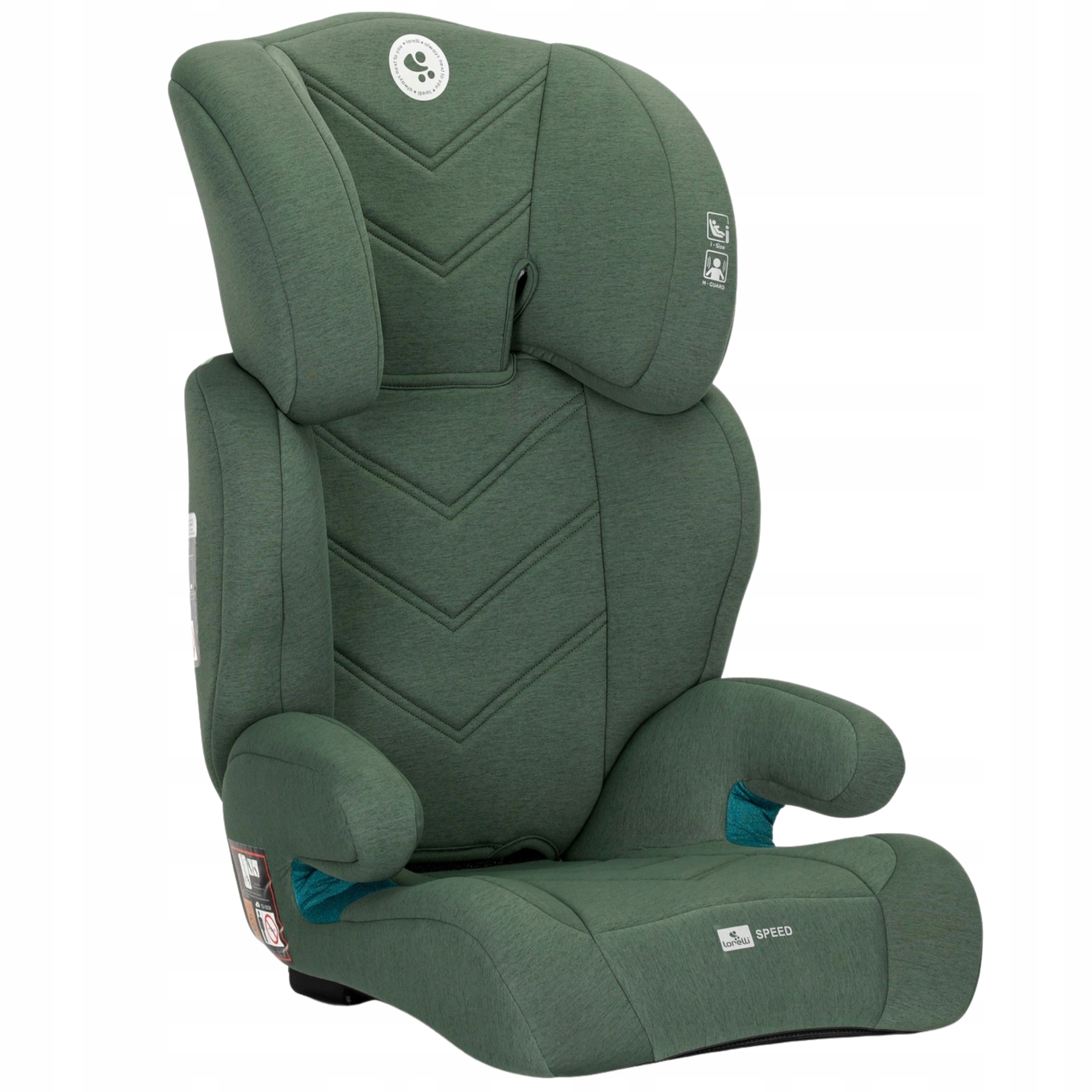Fotelik samochodowy 100-150cm Isize Lorelli Speed zielony poddupnik