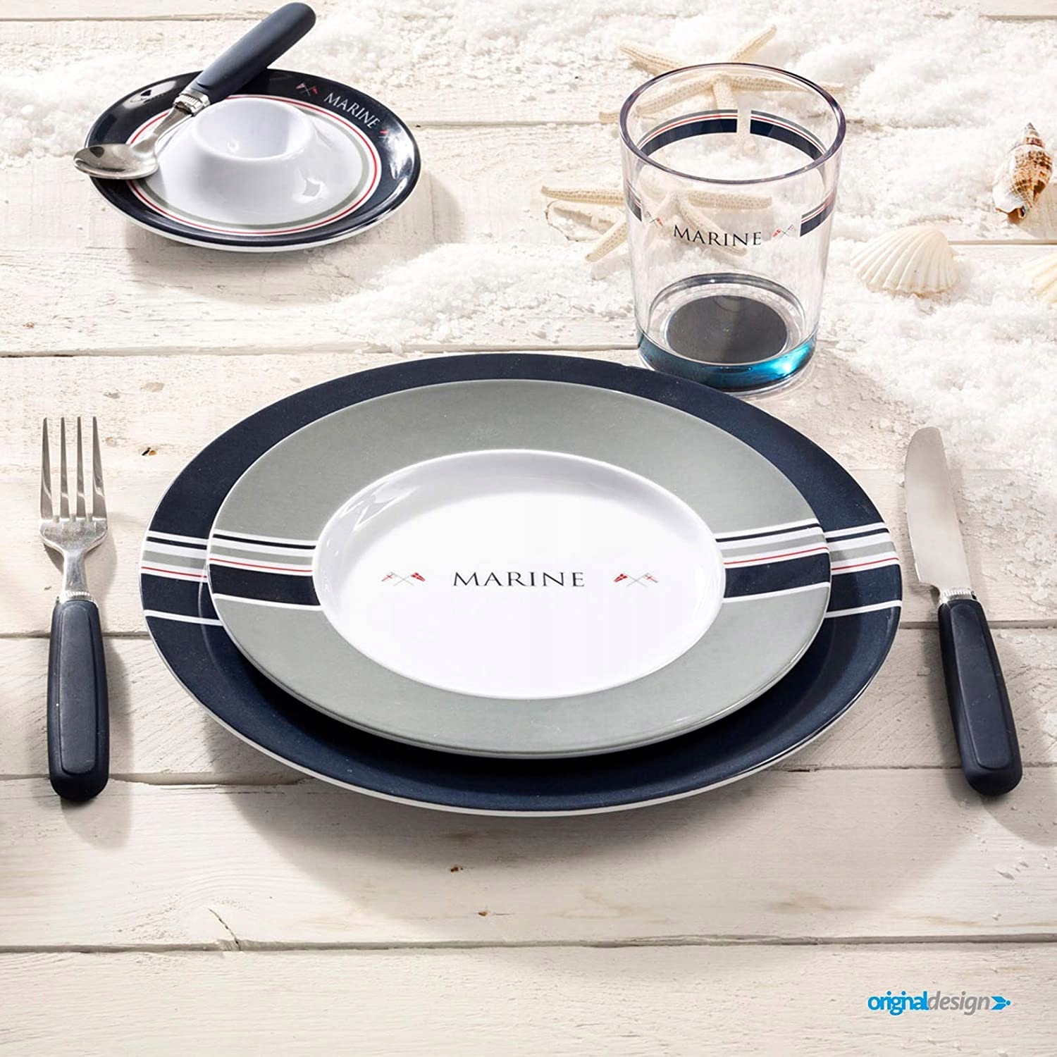 MISKA SAŁATKOWA DUŻA MELAMINA BRUNNER MARINE Marka Brunner