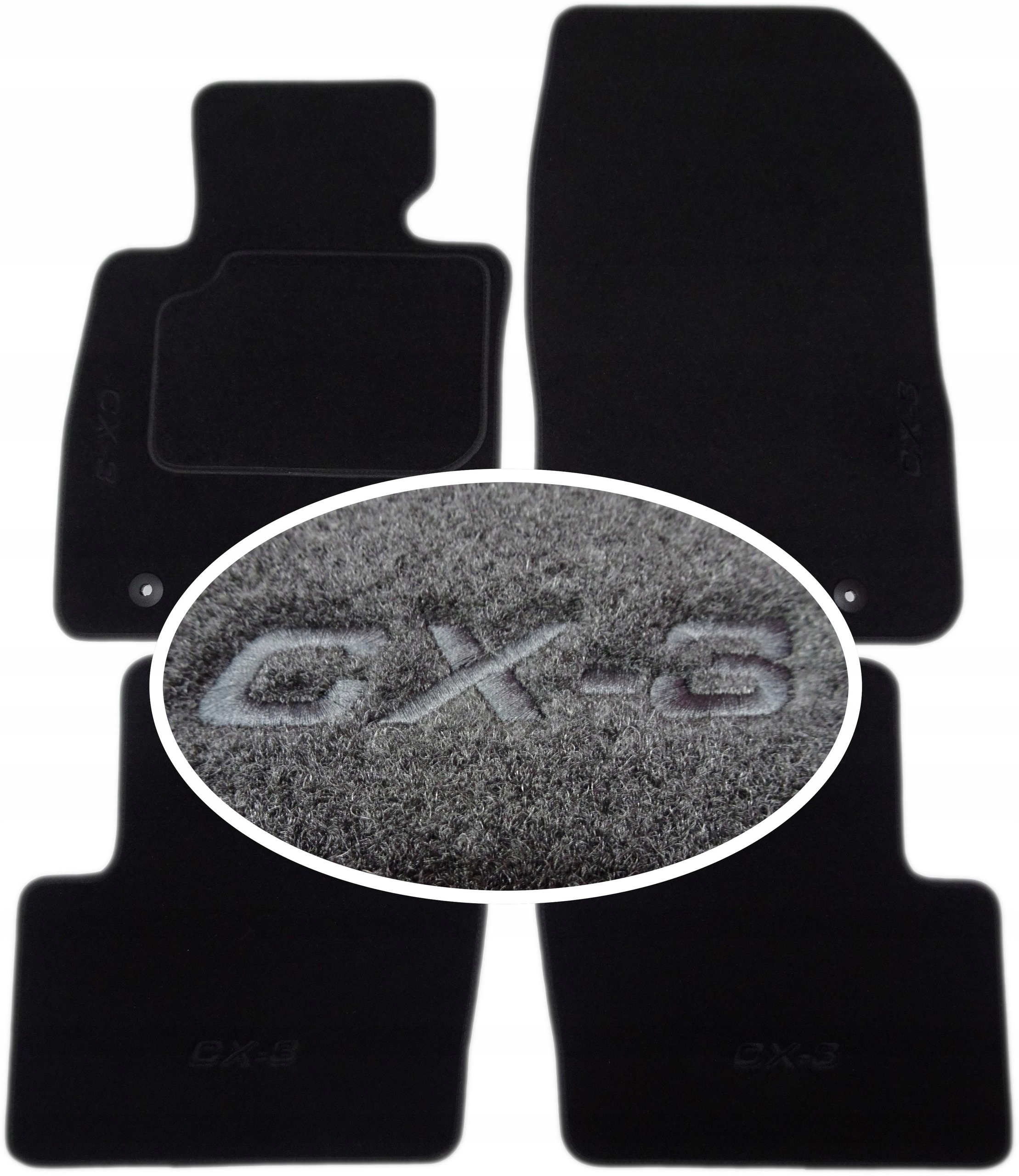 

Mazda CX-3 2015-2021r. Dywaniki Classic Haft CH4