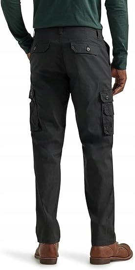 Pánské kalhoty regular Lee Wyoming Cargo Long Black 112343284 34/32