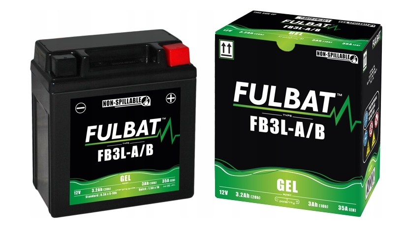 Akumulator FB3L-A YB3L-A Fulbat Żelowy 12V 3Ah 35A