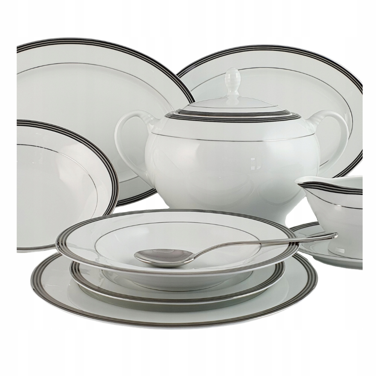 Ofelia Platin 6-miestny obedový set/ 24 kusov|Bogucice