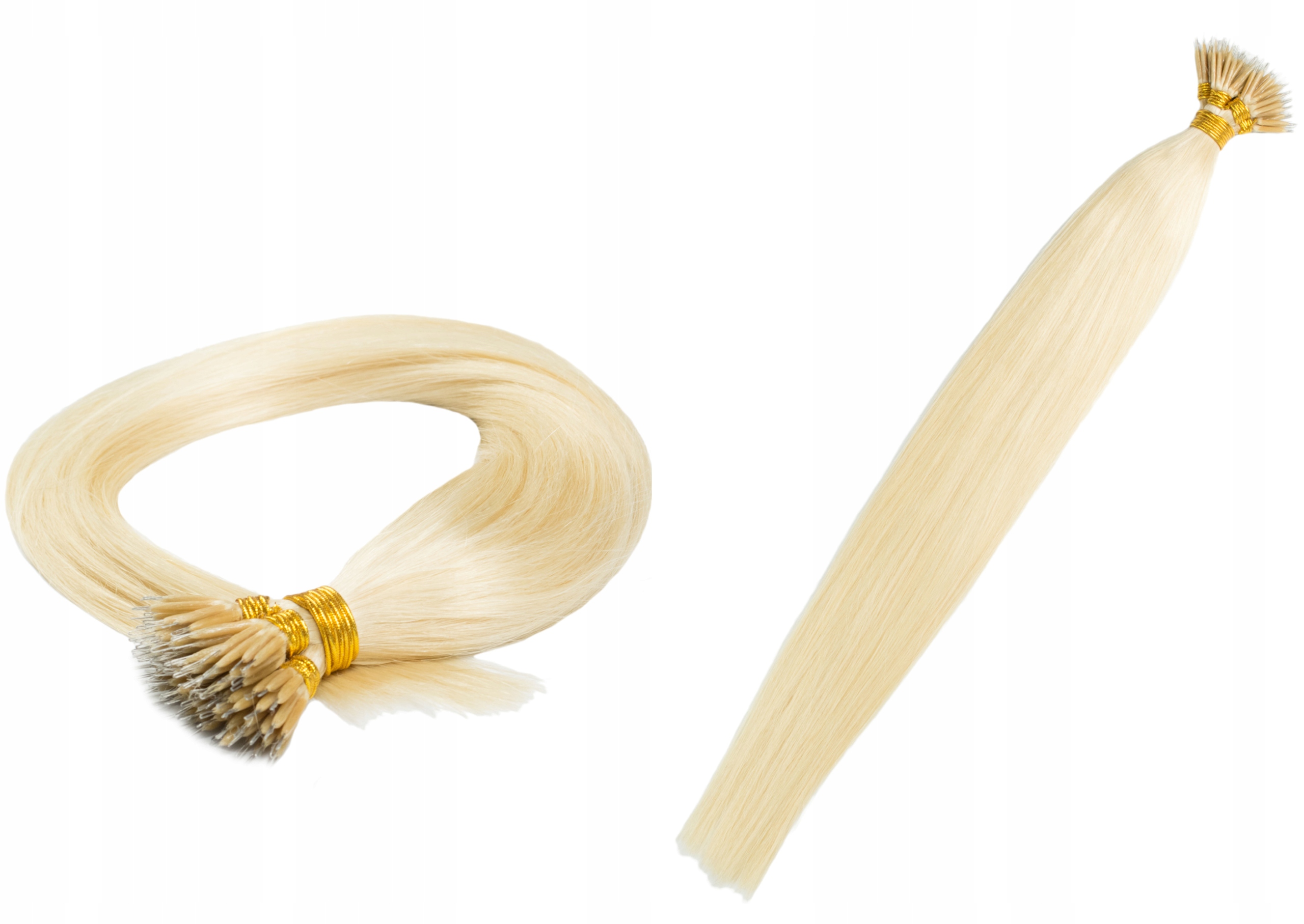 

Włosy Naturalne Pasemka 50CM 1g Nano Ringi #60