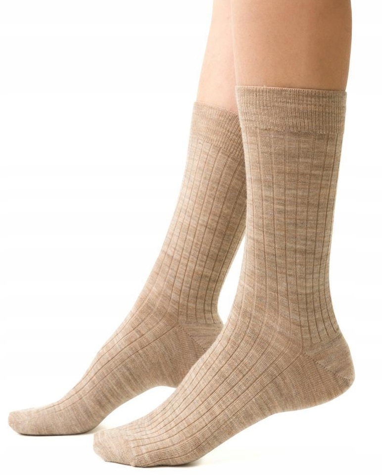 

Bezuciskowe steven Merino Wool 130 beż 38-40