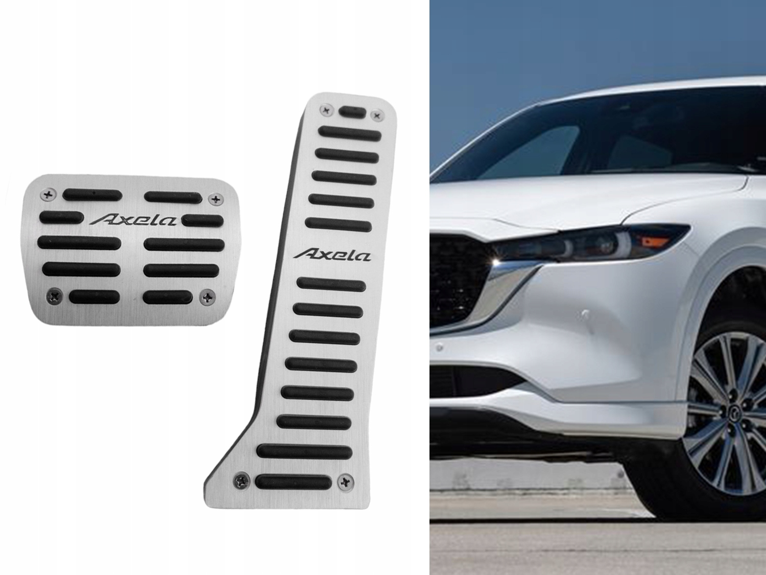 ALUMINIOWE Nakładki na Pedały MAZDA 3 AXELA 2 6 CX3 CX-5 CX9 2014-2019 AT