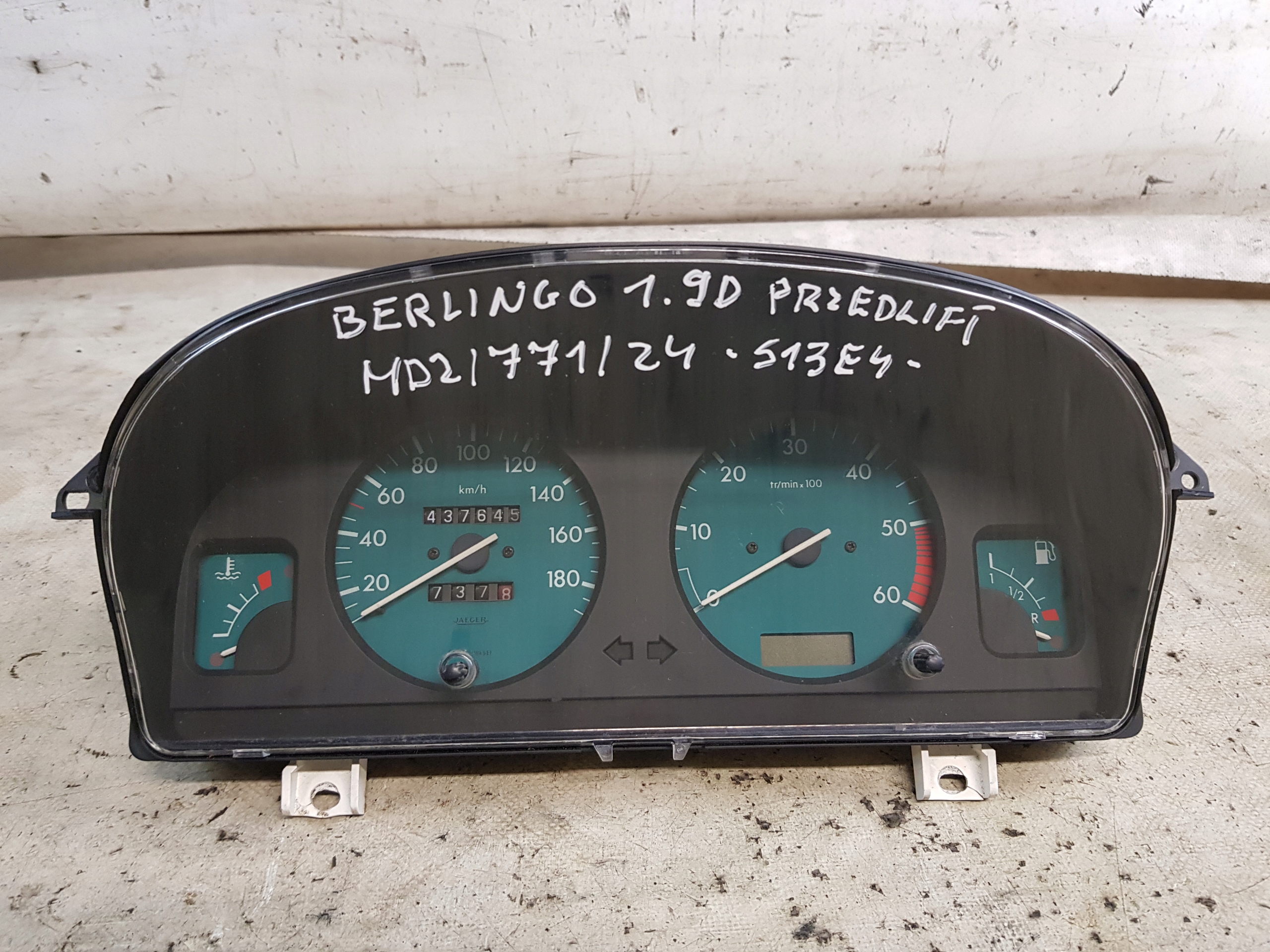 dials CITROEN BERLINGO and 1.9D PRZEDLIFT 9636105380