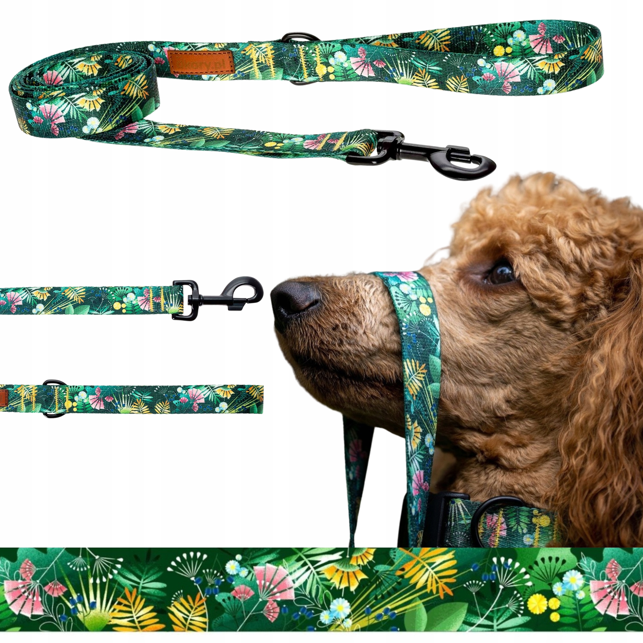 Levně Vodítko tréninková Střední Psi do 20 kg 150 cm Ukory Barevné listy