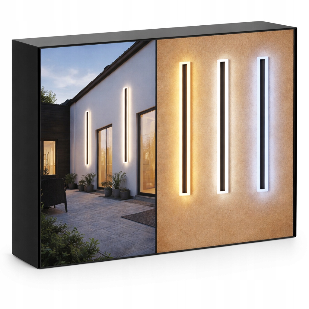 Elewacyjna lampa Led 100cm Cct ze zmianą barwy 35W 230V 3000K/4000K/6000K