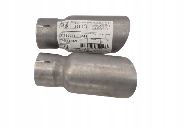 3C0253683N - VW PASSAT 3C0 ВЫХЛОПНЫЕ СОВЕТЫ НОВЫЙ 2.0 3.6