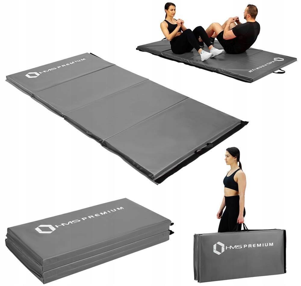 Materac Gimnastyczny Składany Mata Do Treningu Ćwiczeń Fitness 240x120 cm