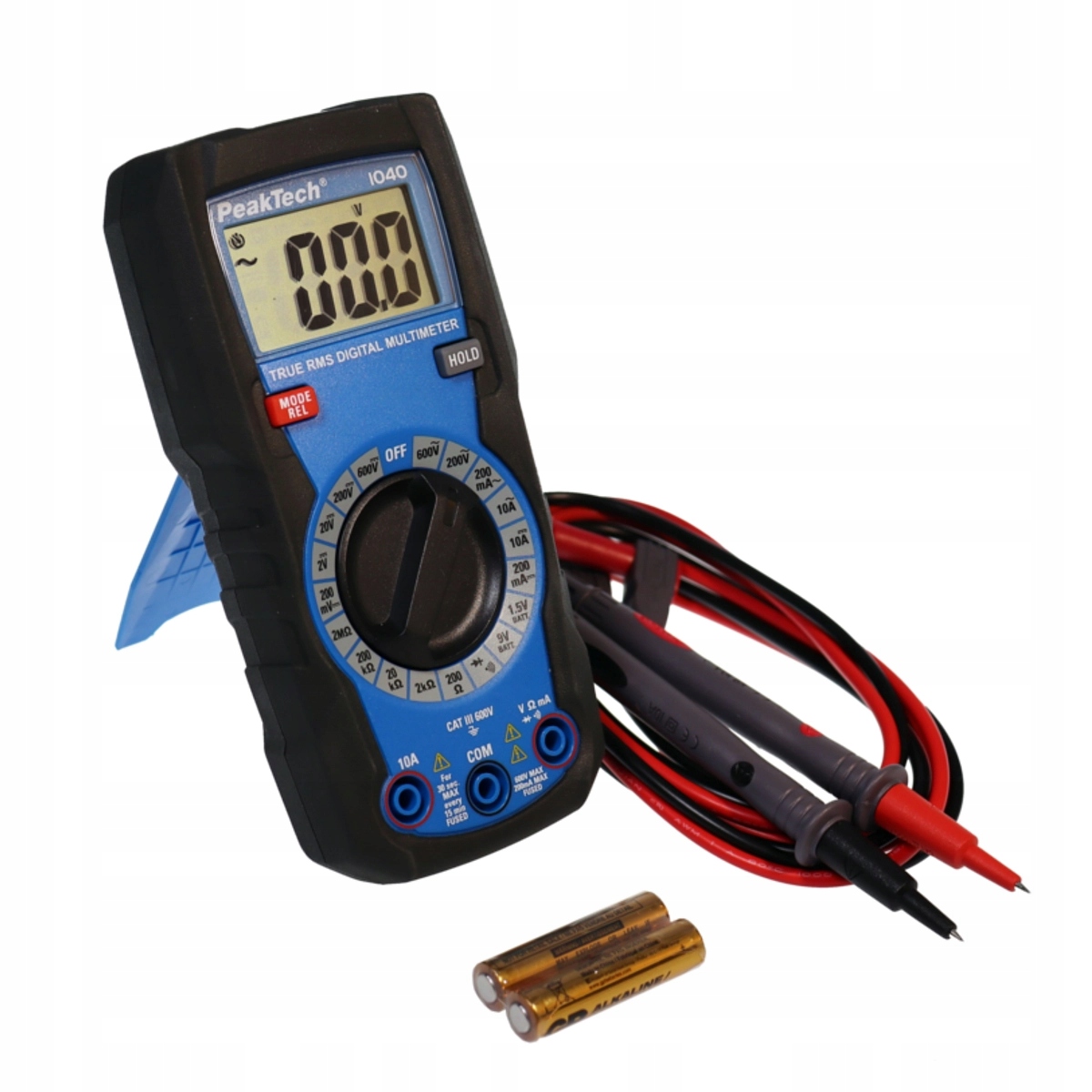 Digitální multimetr 10A 600V PeakTech 1040 Měřič proudu, ruční LCD tester