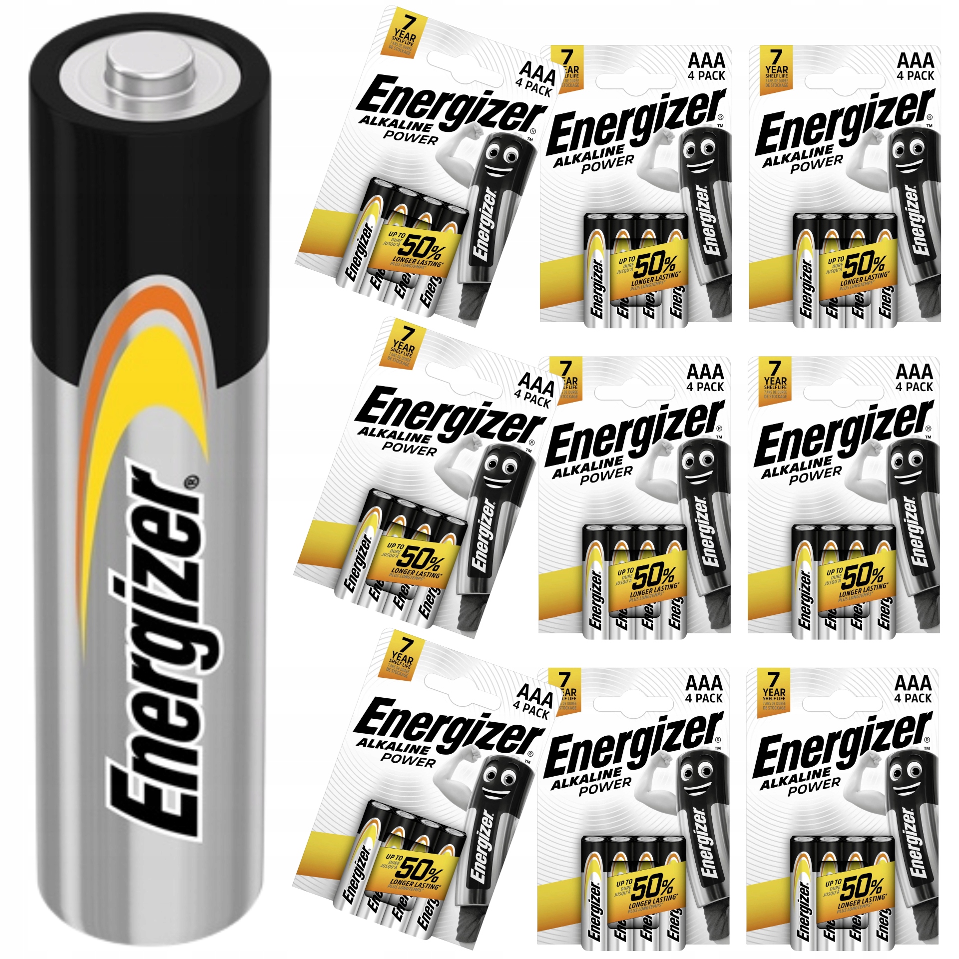 36 x Energizer Alkalická Baterie Aaa R3 LR03 Energizer Tužkové Baterie